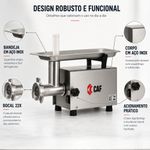 MOEDOR-DE-CARNE-INOX-CAF-8-1-3CV-BIVOLT---CAF