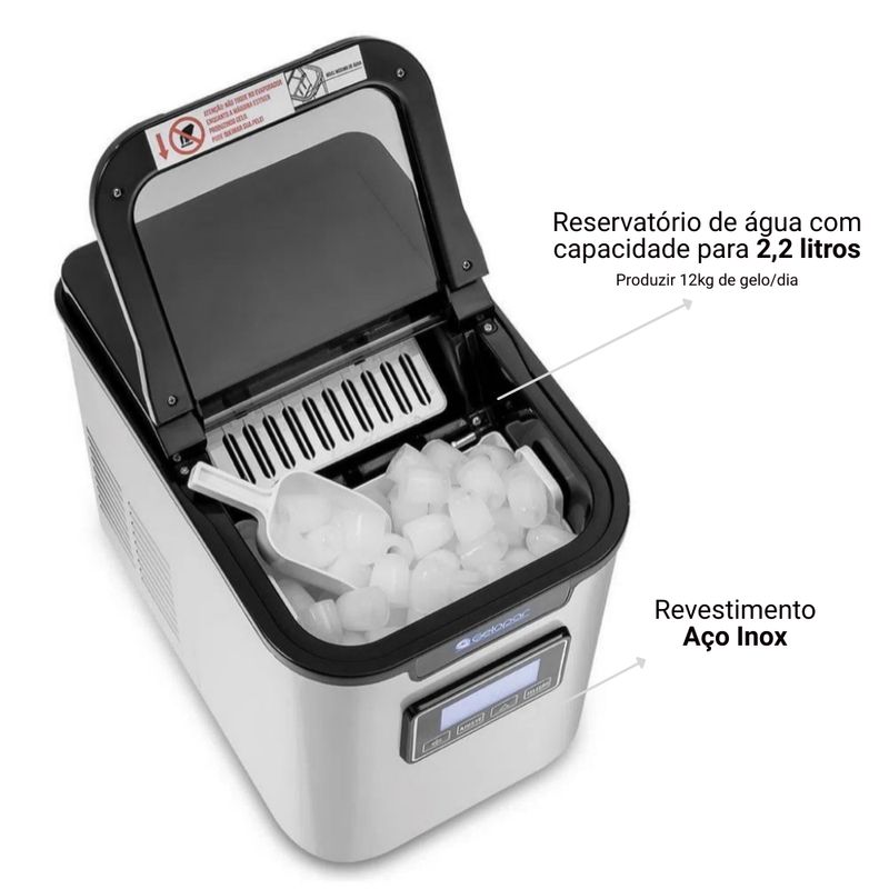 MAQUINA-DE-GELO-PORTATIL-INOX-GMGD-15-12KG-DIA-127V---GELOPAR
