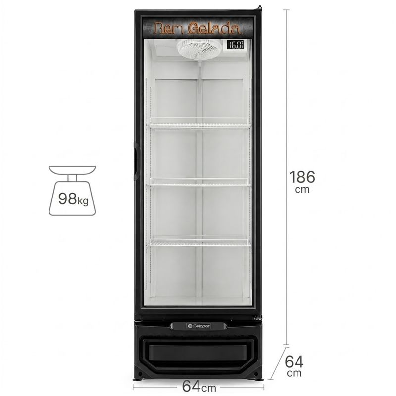 CERVEJEIRA-GCB-40V-PRETO-410-LITROS-PORTA-VIDRO-220V---GELOPAR