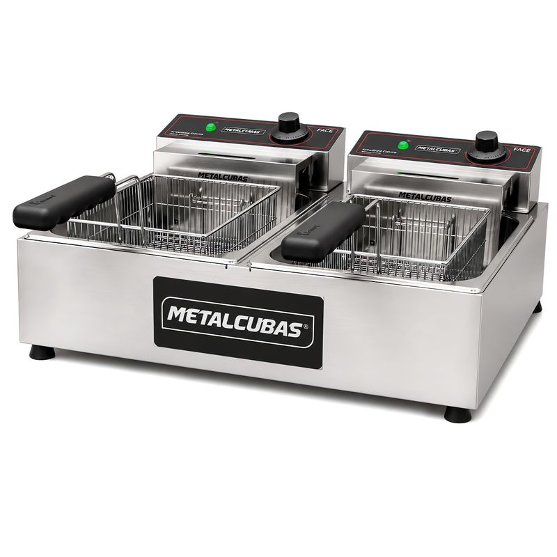 FRITADEIRA-ELETRICA-FRCE-6-6L-6400W-2-CUBAS-OLEO-INOX-220V---METALCUBAS