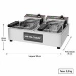FRITADEIRA-ELETRICA-FRCE-6-6L-6400W-2-CUBAS-OLEO-INOX-220V---METALCUBAS