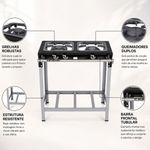 FOGAO-2-BOCAS-30X30CM-GAS-GLP-BAIXA-PRESSAO-PERFIL-65CM-DE-PE---METALMAQ
