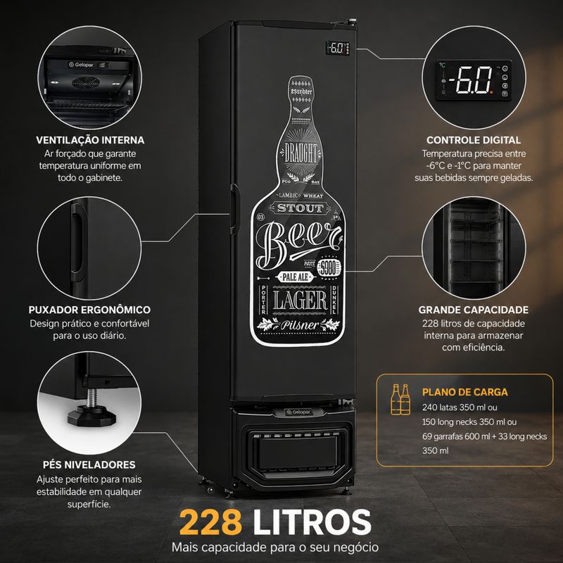 CERVEJEIRA-GCB-23E-PRETO-228-LITROS-PORTA-CEGA-ADESIVADA-220V---GELOPAR