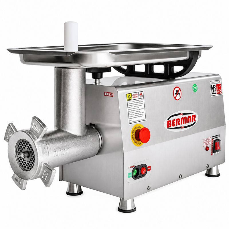 MOEDOR-DE-CARNE-INOX-BOCA-22-BM-20-125CV-BIVOLT---BERMAR