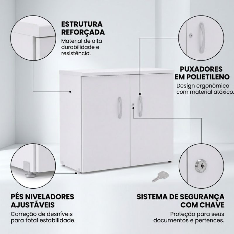 ARMARIO-BAIXO-MAXXI-CINZA-68X89X38CM-TRANCA-CADEADO---PANDIN