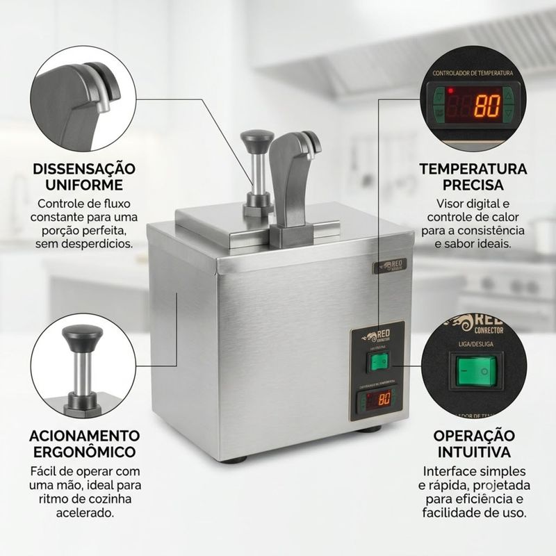 DISPENSER-DE-MOLHOS-E-QUEIJOS-DISPQ-2-220V---RED-CHAMELEON