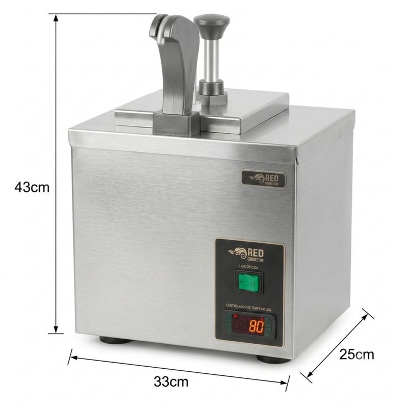DISPENSER-DE-MOLHOS-E-QUEIJOS-DISPQ-2-220V---RED-CHAMELEON