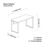MESA-SECRETARIA-PE40-134X60-PE-TUBULAR-NOGUEIRA-PRETO---PANDIN