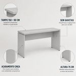 MESA-SECRETARIA-PE40-150X75X60-CINZA-SEM-GAVETAS---PANDIN