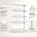 GONDOLA-CENTRO-CONTINUACAO-170X90-4-BANDEJAS-60CM---BASE-80CM-BRANCO---AMAPA