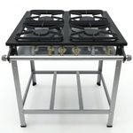 FOGAO-4-BOCAS-30X30CM-GAS-GLP-BAIXA-PRESSAO-PERFIL-5CM-DE-PE---METALMAQ