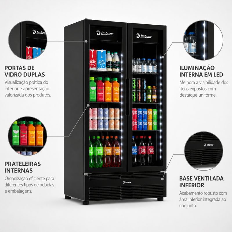 REFRIGERADOR-EXPOSITOR-INVERTER-G326-PRETO-810L-2-PORTAS-VIDRO-BIVOLT---IMBERA