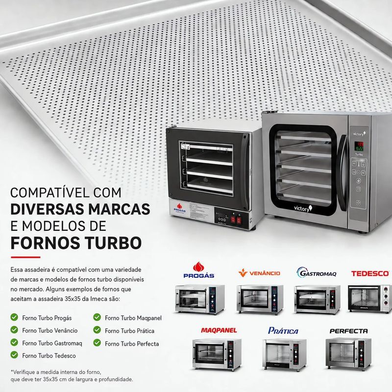 KIT-4-ASSADEIRAS-35X35-TURBO-PERFURADA-ALUMINIO-07MM-ESTAMPADA---IMECA