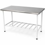 MESA-MANIPULACAO-190X70CM-DESMONTAVEL-PES-EPOXI-TAMPO-INOX---IMECA