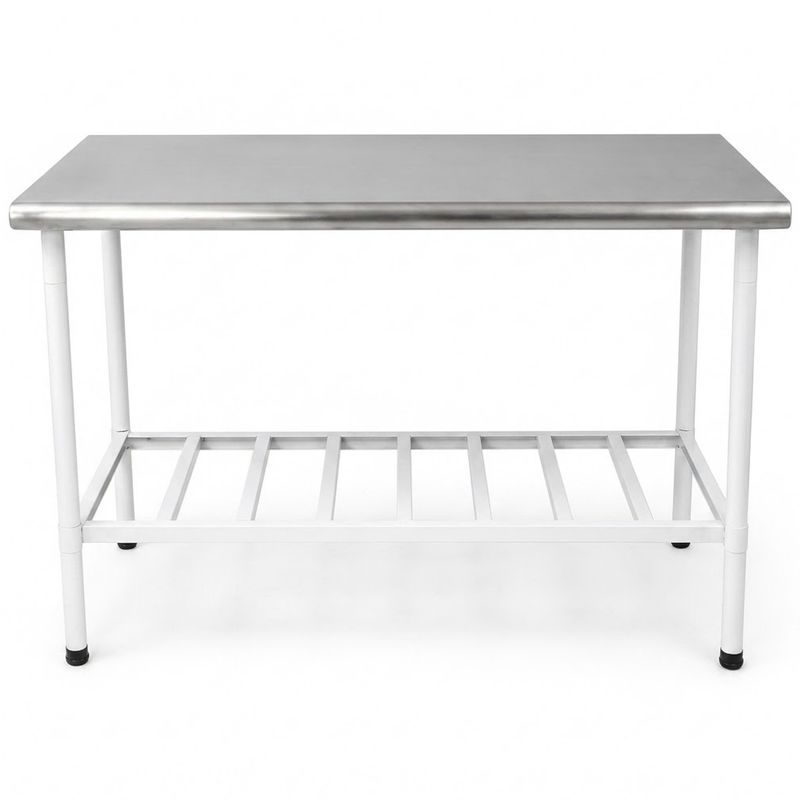MESA-MANIPULACAO-190X70CM-DESMONTAVEL-PES-EPOXI-TAMPO-INOX---IMECA