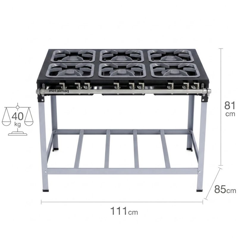 FOGAO-6-BOCAS-30X30CM-GAS-GLP-BAIXA-PRESSAO-PERFIL-65CM-DE-PE---METALMAQ