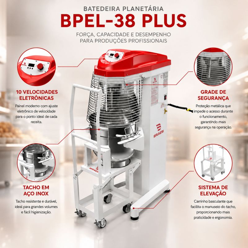 BATEDEIRA-ELETRONICA-PLANETARIA-BPEL-38-PLUS-38L-10-VELOCIDADES-BIVOLT---BRAESI
