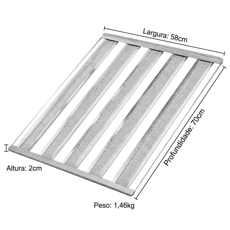 ASSADEIRA-58X70-2CM-PAO-FRANCES-5-TIRAS-7CM-PERFURADO-ALUMINIO-05MM---IMECA