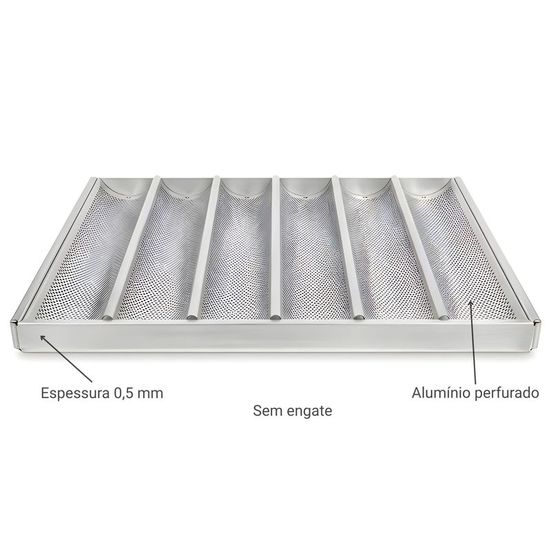 ASSADEIRA-58X70-PAO-FRANCES-PERFURADO-6-ONDAS-ALUMINIO-05MM---IMECA