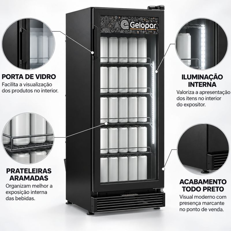 REFRIGERADOR-VERTICAL-GRV-15-BIN-INVERTER-TODO-PRETO-290L-PORTA-DE-VIDRO-BIVOLT---GELOPAR