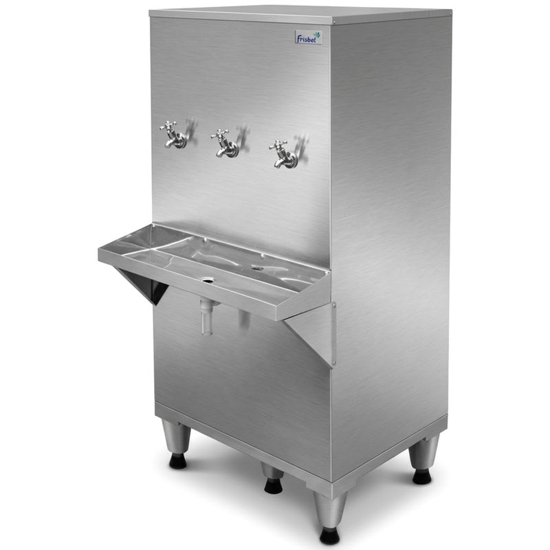 BEBEDOURO-INOX-100-LITROS-3-TORNEIRAS-COM-FILTRO-220V---FRISBEL