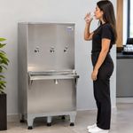 BEBEDOURO-INOX-100-LITROS-3-TORNEIRAS-COM-FILTRO-220V---FRISBEL