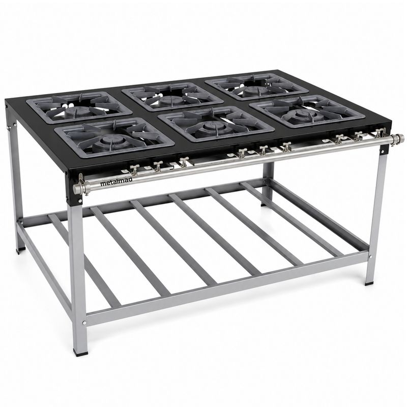 FOGAO-6-BOCAS-40X40CM-GAS-GLP-BAIXA-PRESSAO-PERFIL-65CM-DE-PE---METALMAQ