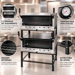 FORNO-LASTRO-GAS-GUILHOTINA-DUPLO-PRP-900DP-G3-91X91CM-INOX---PROGAS