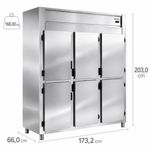 GELADEIRA-COMERCIAL-GREP-6P-INOX-AR-FORCADO-6-PORTAS-220V---GELOPAR
