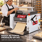 CILINDRO-LAMINADOR-MESA-EPOXI-SEM-PEDESTAL-CL-390-BANDEJA-INOX-1CV-BIVOLT---GPANIZ