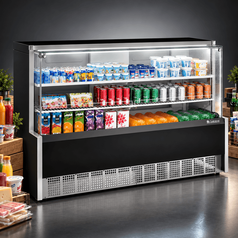VITRINE-REFRIGERADA-AURORA-GPDA-175R-PRETO-VIDRO-RETO-220V---GELOPAR