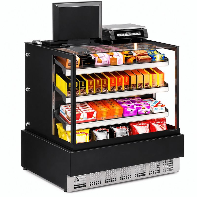 VITRINE-NEUTRA-CAIXA-ABERTA-MGEX-100-PRETO-CONVENIENCIA-BIVOLT---GELOPAR