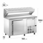 BALCAO-REFRIGERADO-CONDIMENTADOR-GBPZ-150-INOX-SEM-CUBAS-220V---GELOPAR