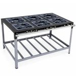 FOGAO-6-BOCAS-40X40CM-GAS-DE-COZINHA-BAIXA-PRESSAO-PERFIL-9CM-DE-PE---METALMAQ