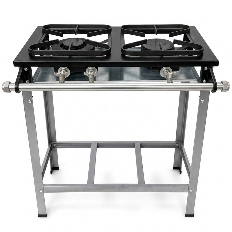 FOGAO-2-BOCAS-30X30CM-GAS-DE-COZINHA-BAIXA-PRESSAO-PERFIL-5CM-DE-PE---METALMAQ
