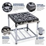 FOGAO-4-BOCAS-30X30CM-GAS-NATURAL-BAIXA-PRESSAO-PERFIL-65CM---METALMAQ