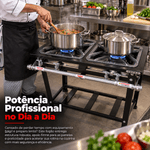 FOGAO-2-BOCAS-30X30CM-GAS-DE-COZINHA-SILVER-PERFIL-5CM-DE-PE---CEFAZ