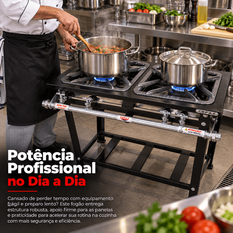 FOGAO-2-BOCAS-30X30CM-GAS-DE-COZINHA-SILVER-PERFIL-5CM-DE-PE---CEFAZ