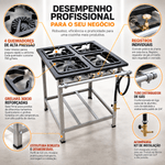 FOGAO-4-BOCAS-30X30CM-GAS-DE-COZINHA-ALTA-PRESSAO-PERFIL-65CM-DE-PE---METALMAQ