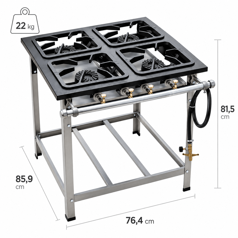 FOGAO-4-BOCAS-30X30CM-GAS-DE-COZINHA-ALTA-PRESSAO-PERFIL-65CM-DE-PE---METALMAQ
