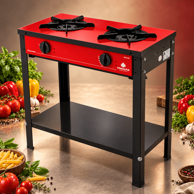 FOGAO-2-BOCAS-GAS-DE-COZINHA-PRGE-200-GOURMET-VERMELHO---PROGAS