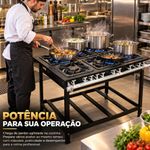 FOGAO-6-BOCAS-40X40-GOLD-CFZG-166-GAS-DE-COZINHA-BAIXA-PRESSAO-PERFIL-10CM-DE-PE---CEFAZ