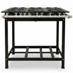 FOGAO-6-BOCAS-40X40-GOLD-CFZG-166-GAS-DE-COZINHA-BAIXA-PRESSAO-PERFIL-10CM-DE-PE---CEFAZ