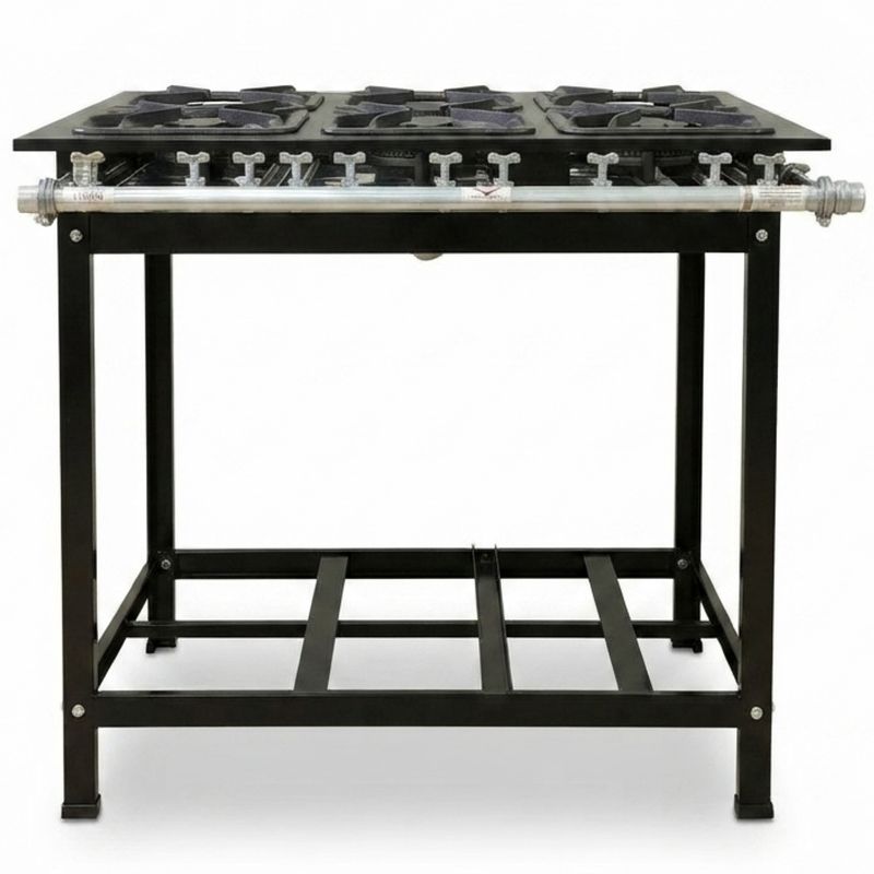 FOGAO-6-BOCAS-40X40-GOLD-CFZG-166-GAS-DE-COZINHA-BAIXA-PRESSAO-PERFIL-10CM-DE-PE---CEFAZ