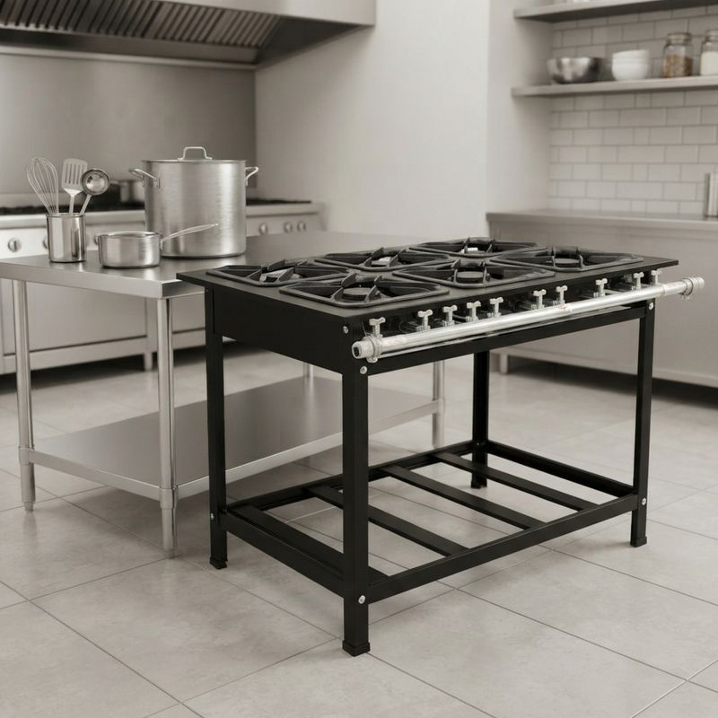 FOGAO-6-BOCAS-40X40-GOLD-CFZG-166-GAS-DE-COZINHA-BAIXA-PRESSAO-PERFIL-10CM-DE-PE---CEFAZ