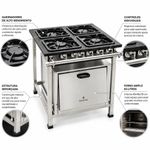 FOGAO-4-BOCAS-30X30CM-GAS-DE-COZINHA-BAIXA-PRESSAO-PERFIL-65CM-COM-FORNO---METALMAQ