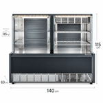 VITRINE-NEUTRA-E-FRIA-AURORA-GRNA-140R-PRETO-VIDRO-RETO-220V---GELOPAR