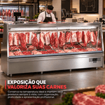 BALCAO-DE-ACOUGUE-TURINO-STANDARD-GATS-300-INOX-TENDAL-DUPLO-SEM-DEPOSITO-220V---GELOPAR