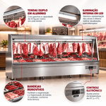 BALCAO-DE-ACOUGUE-TURINO-STANDARD-GATS-300-INOX-TENDAL-DUPLO-SEM-DEPOSITO-220V---GELOPAR